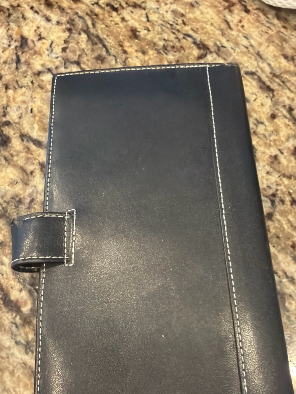 Small wallet / passport holder Case - Black Leather Style Cover